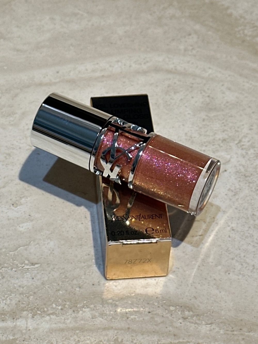 YSL Loveshine Plumping Lip Oil Gloss - 12 Honey Moon